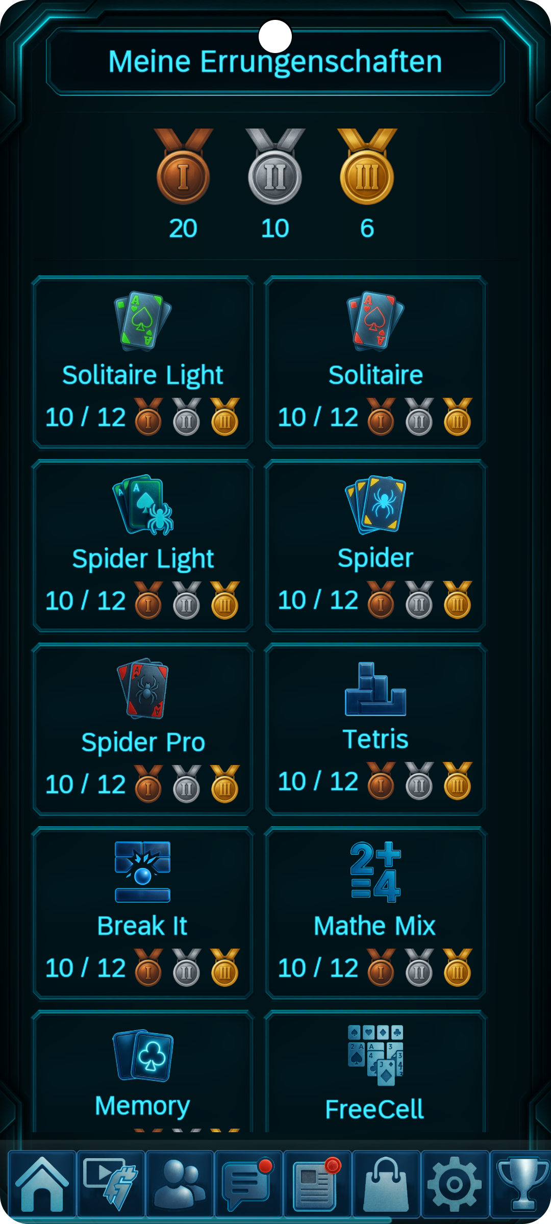 Deine Errungenschaften