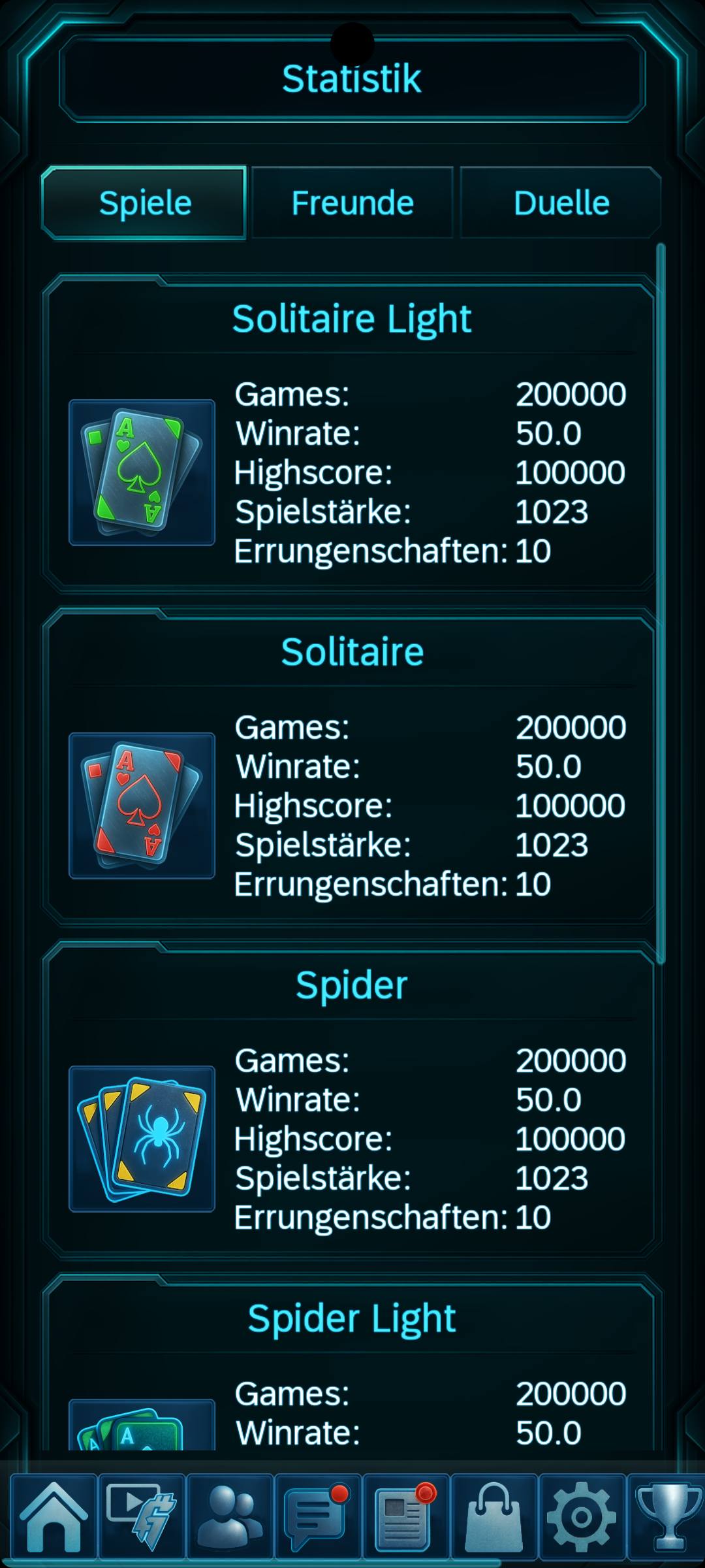 Sieh dir deine Erfolge an